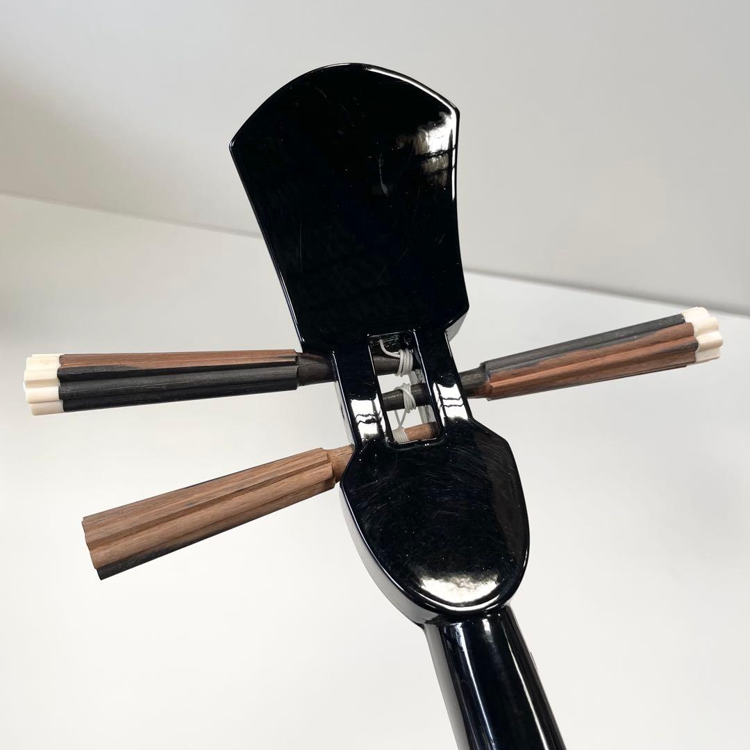 三線 ケース付き 人工蛇柄　現状品