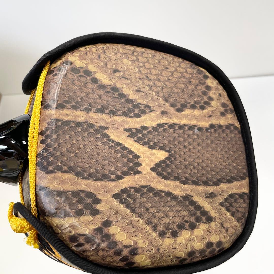 三線 ケース付き 人工蛇柄　現状品