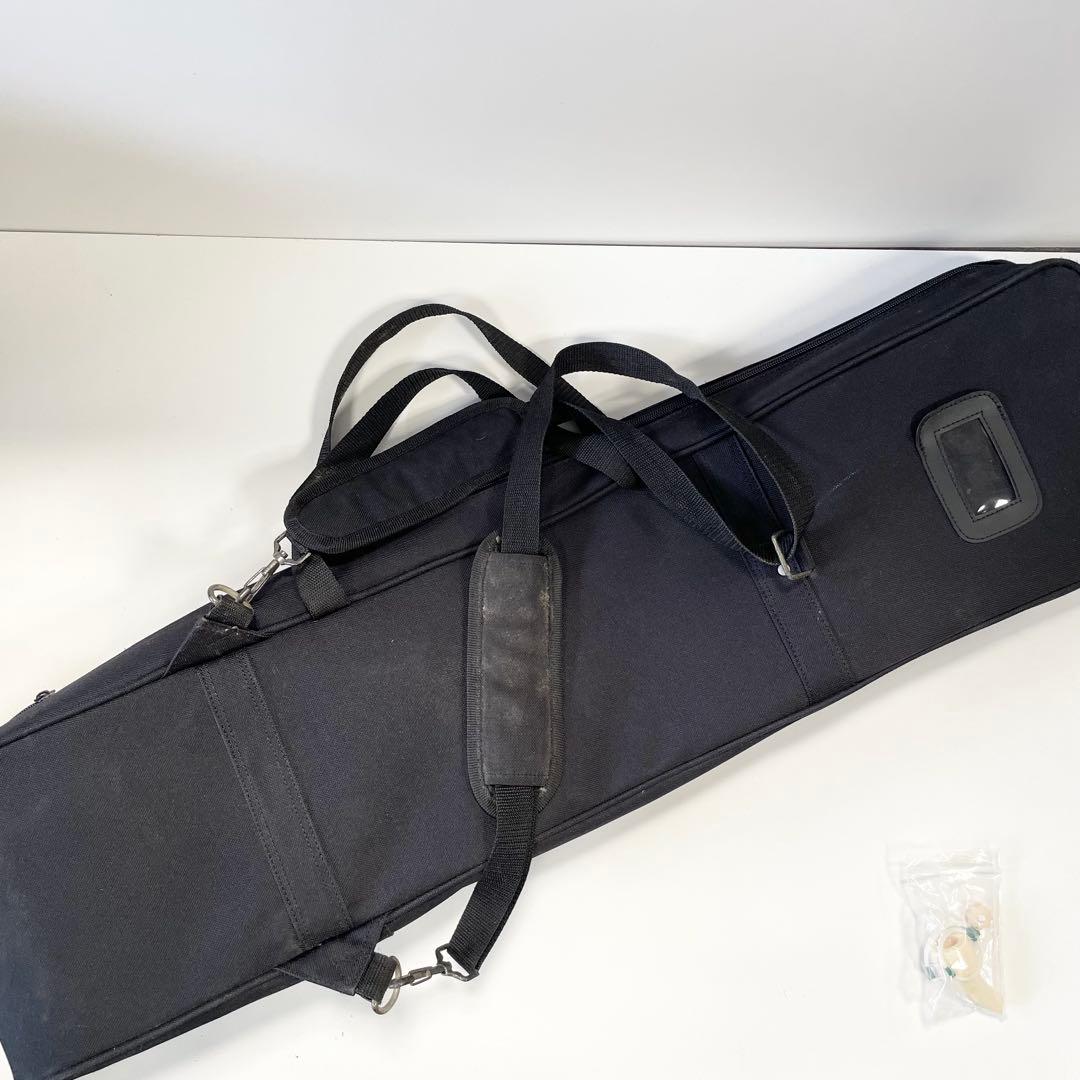 三線 ケース付き 人工蛇柄　現状品