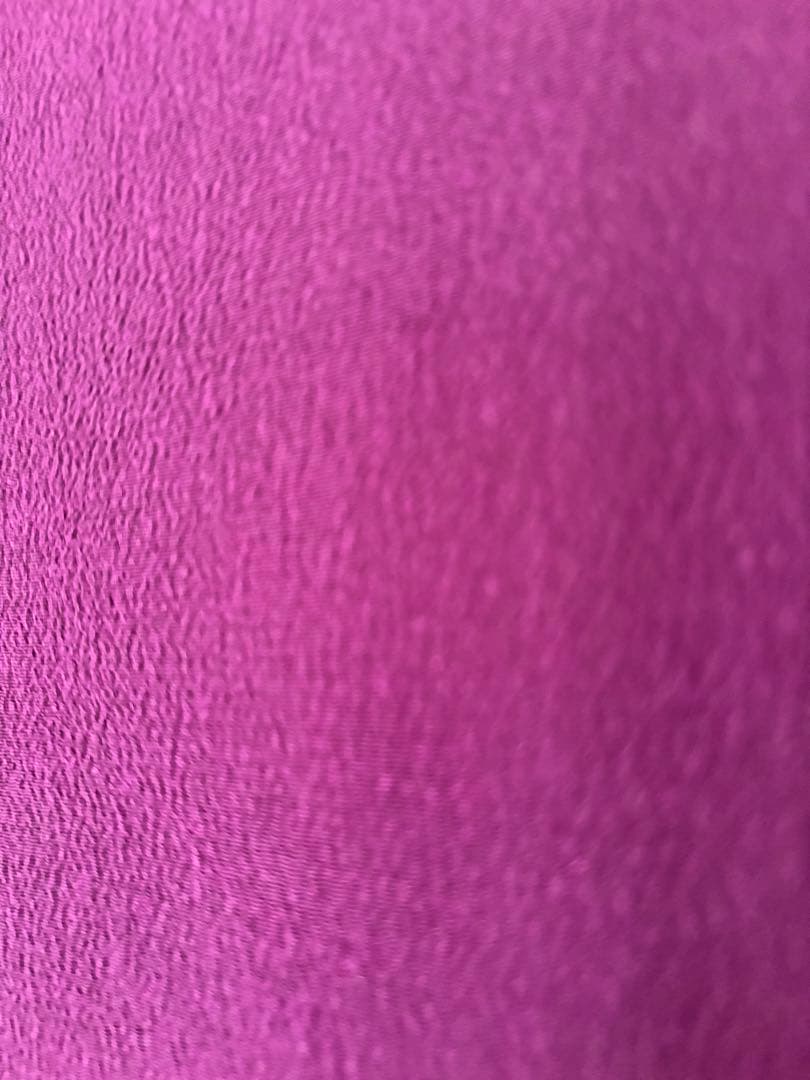 洗える着物　きもの英　袷　色無地　東レ　葡萄色　155㎝　26125 縮緬