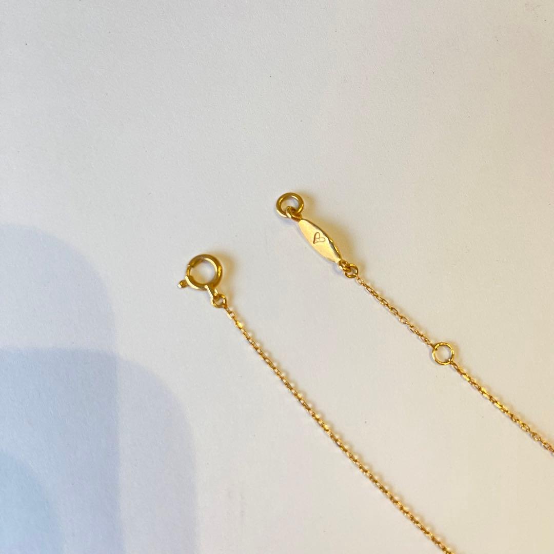 AHKAH　アーカー　ハート ダイヤモンド ネックレス