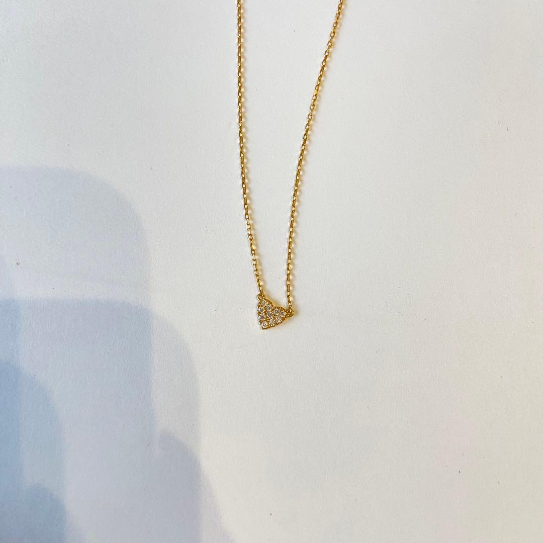 AHKAH　アーカー　ハート ダイヤモンド ネックレス