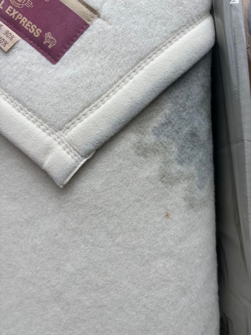 羊毛90%カシミヤ10% 毛布　２枚セット　ウール