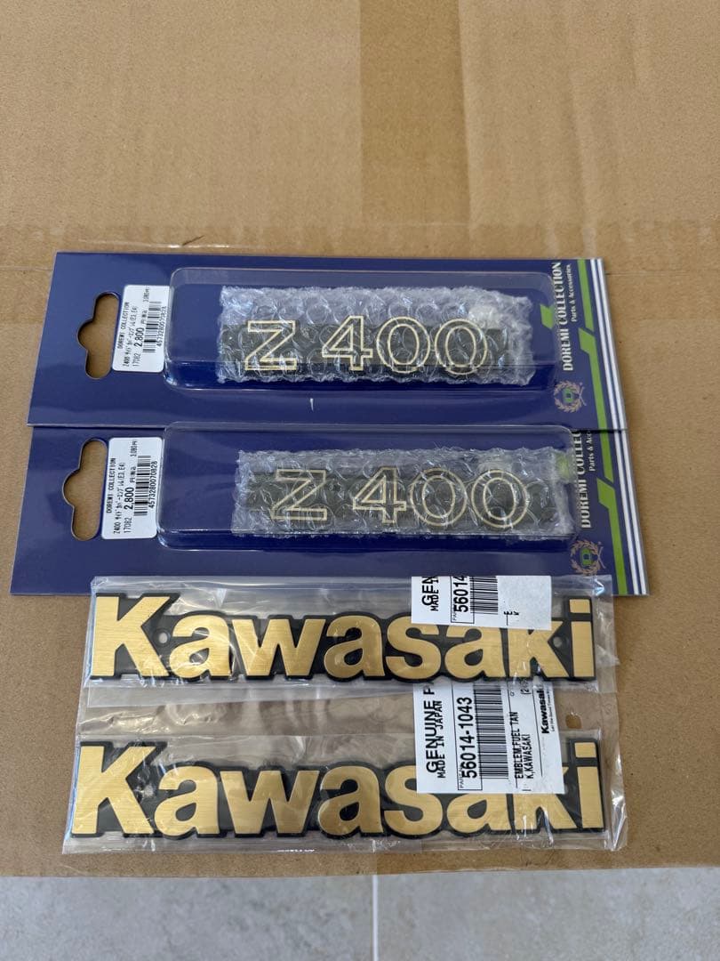 Z400FX 純正　エンブレムセット　タンク　サイド　Z400FX. Z４００J