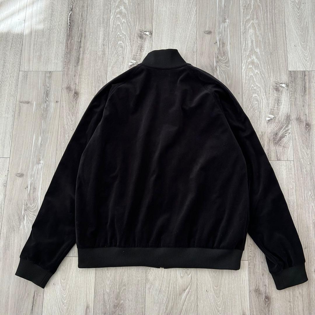FRED PERRY ベロア ベルベット トラックジャケット ジャージ M 黒金