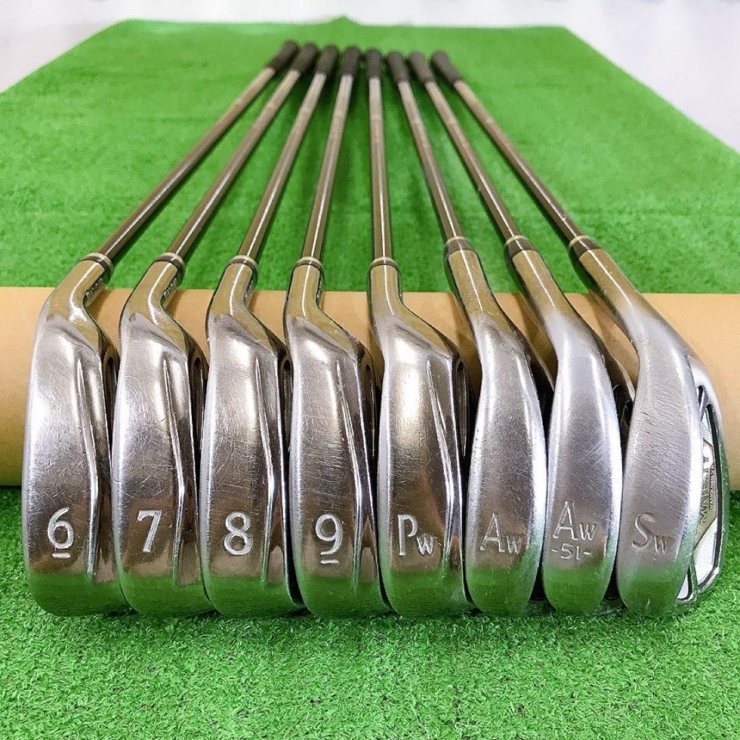 タ21★マジェスティ VANQUISH-VR 8本アイアンセット 金 JAPAN