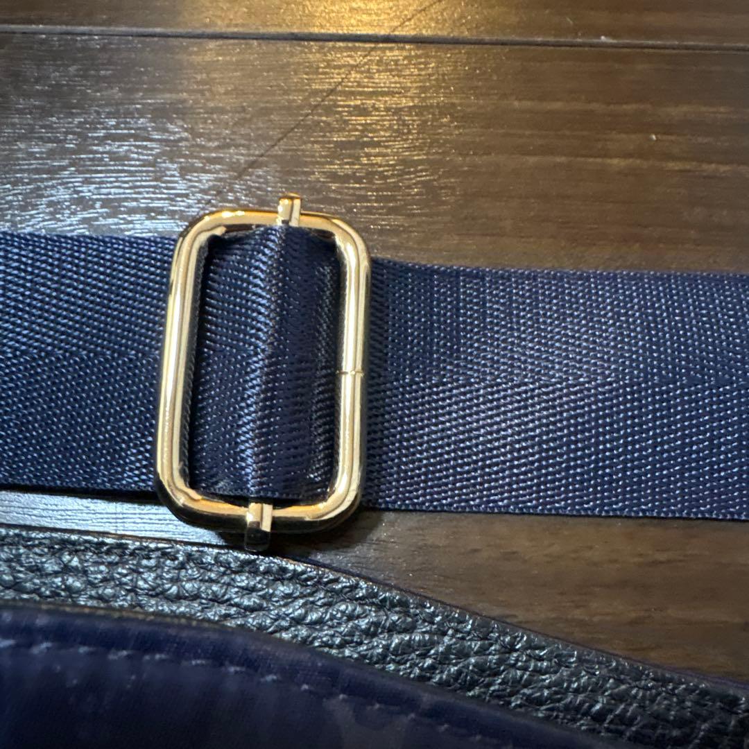 ✨未使用級✨ATAO エルビィ　2way ショルダーバッグ　モノグラム　ネイビー