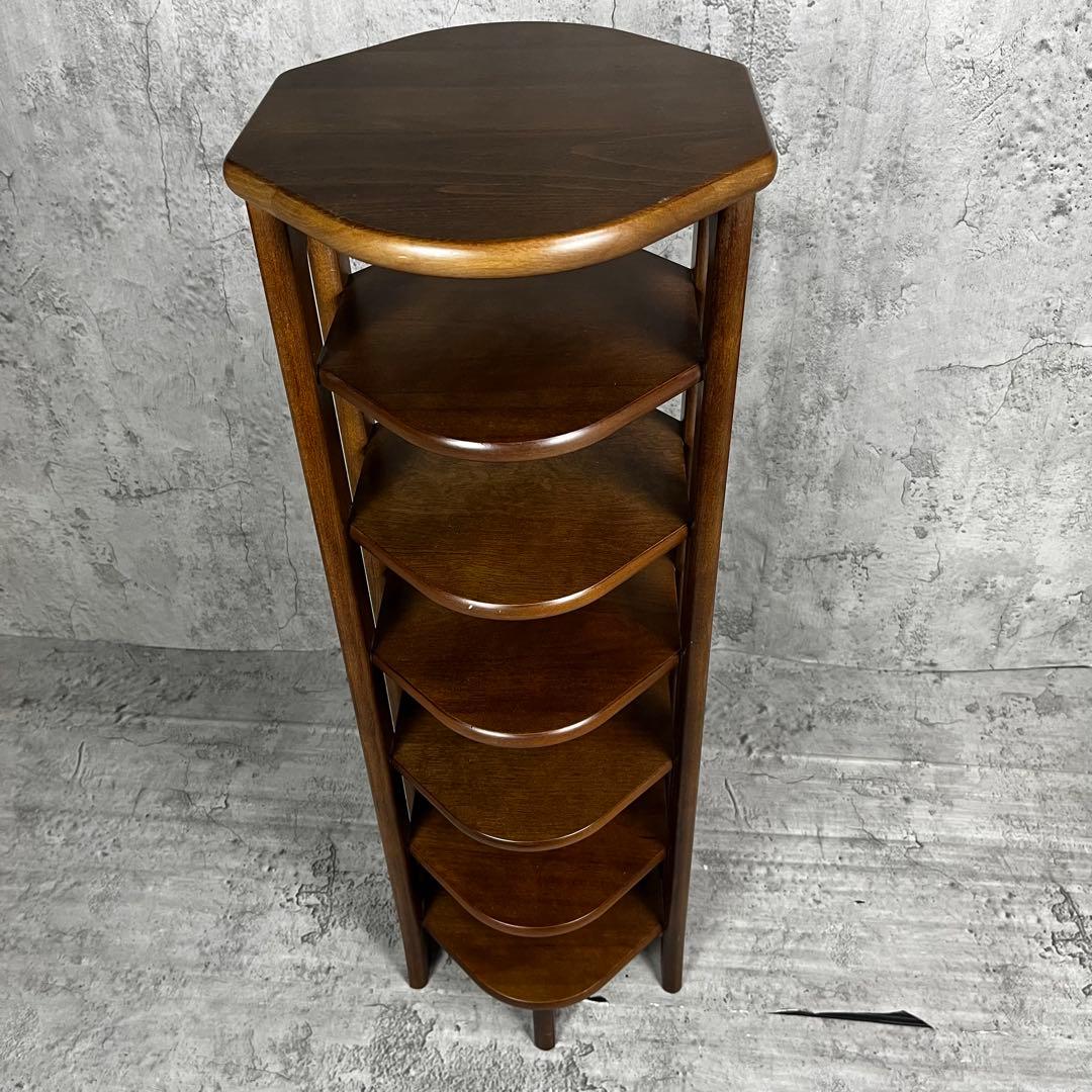 karimoku スリッパラック 6段 ブラウン