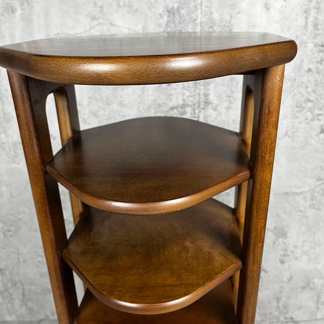 karimoku スリッパラック 6段 ブラウン