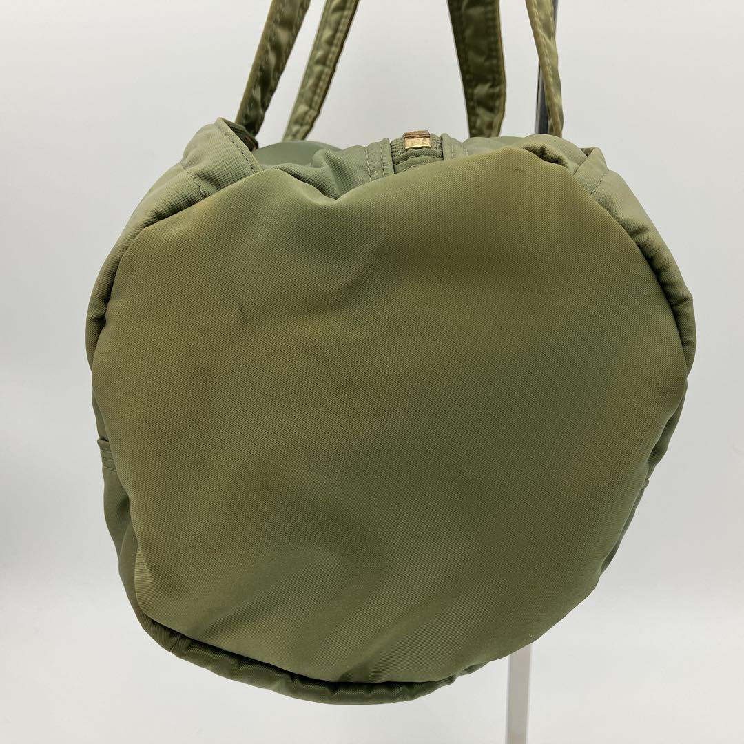 PORTER TANKERナイロン製　ミニボストンバッグ　カーキ　オリーブ