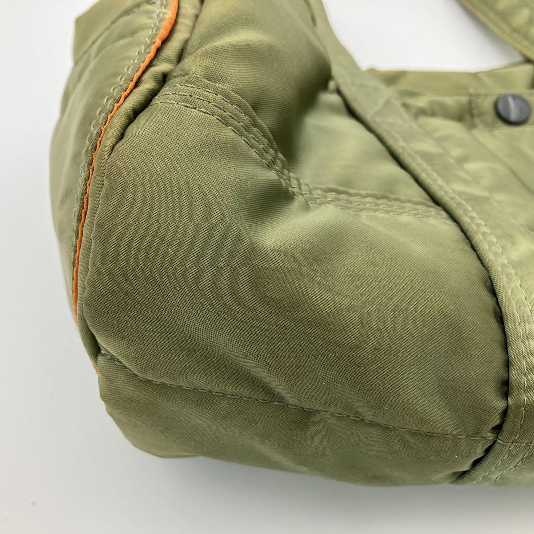 PORTER TANKERナイロン製　ミニボストンバッグ　カーキ　オリーブ