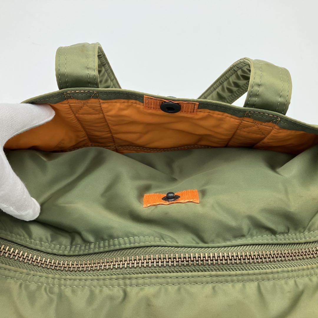 PORTER TANKERナイロン製　ミニボストンバッグ　カーキ　オリーブ
