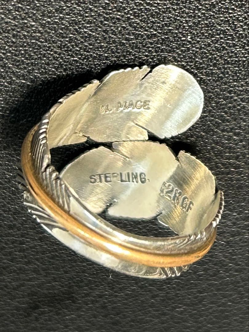 Indian Jewelry ハーヴィーメイス シルバーフェザー　リング