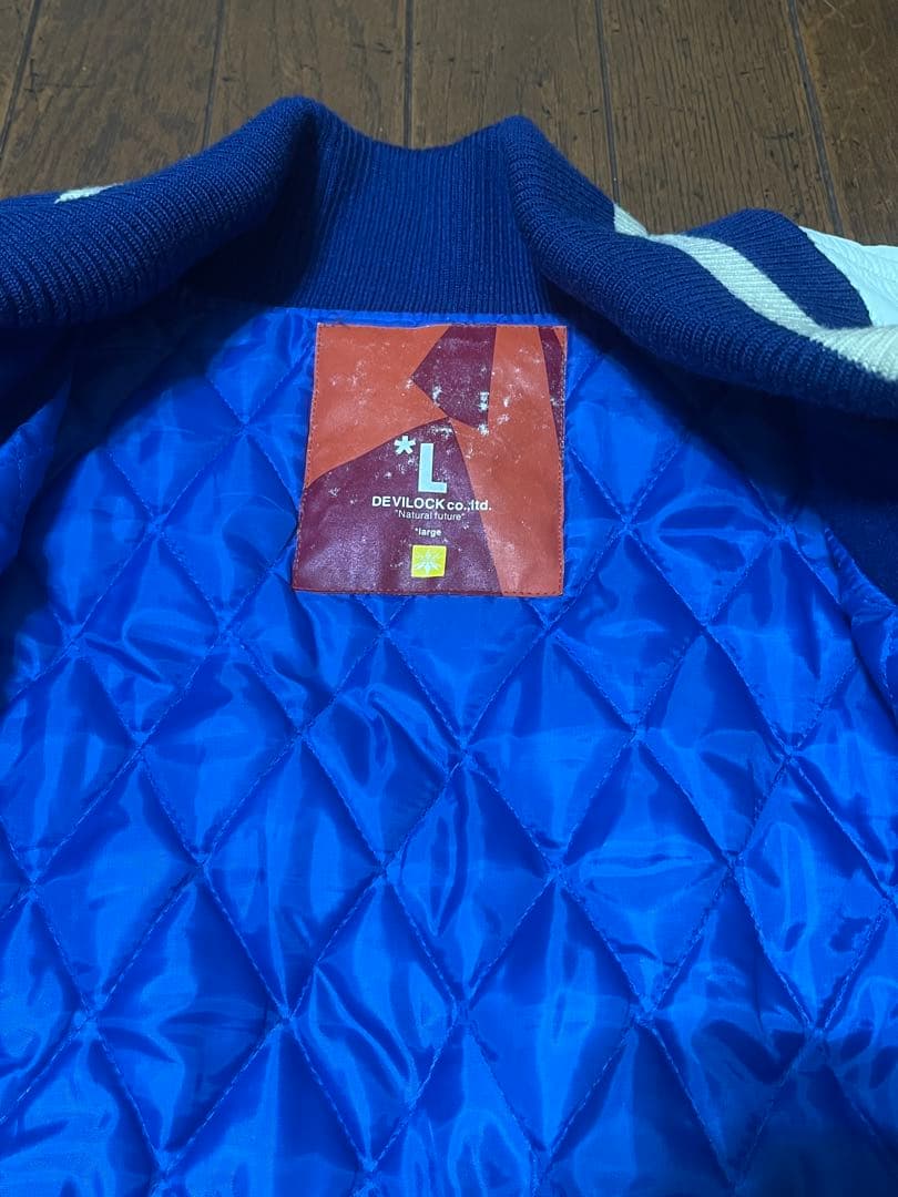 クリーニング済 Devilock デビロック スタジャン 古着 Y2K ブルー