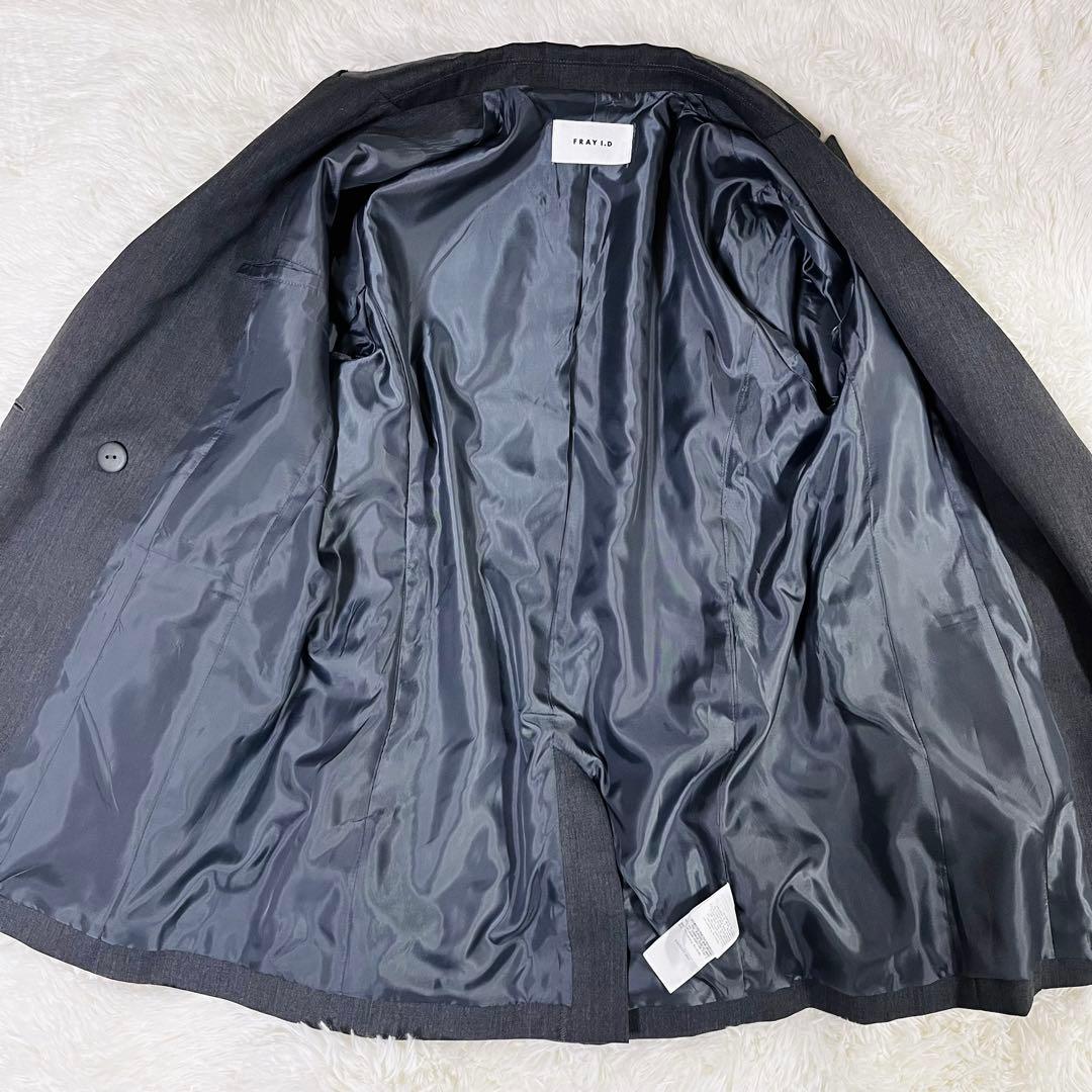 美品 23秋冬モデル FRAY I.D ダブルブレストピークドラペルジャケット1