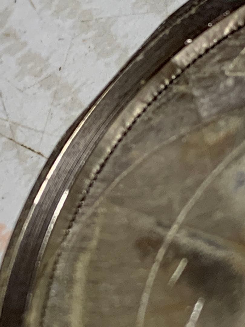 懐中時計　メープルリーフ5ドル製　クォーツタイプ重さ55g不動可能性強し