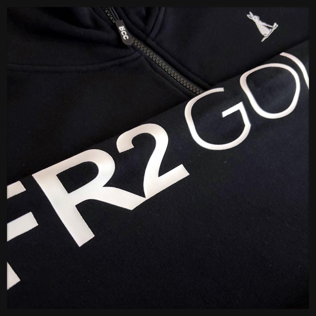 【美品★2XL】FR2 ゴルフ ビッグロゴ ハーフジップスウェット 刺繍ロゴ