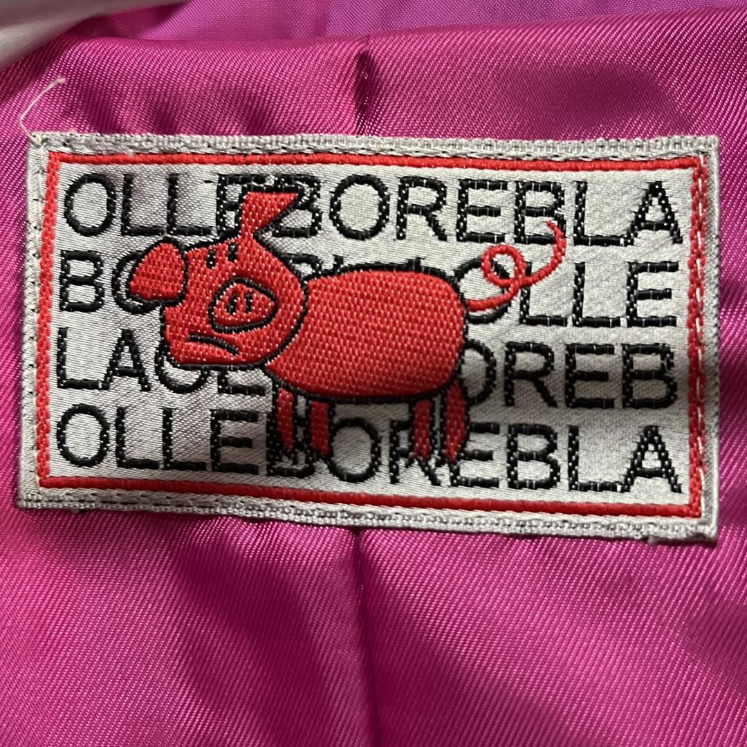 OLLEBOREBLA アルベロベロ ぶたさん刺繍 ダウンベスト チャーム付き