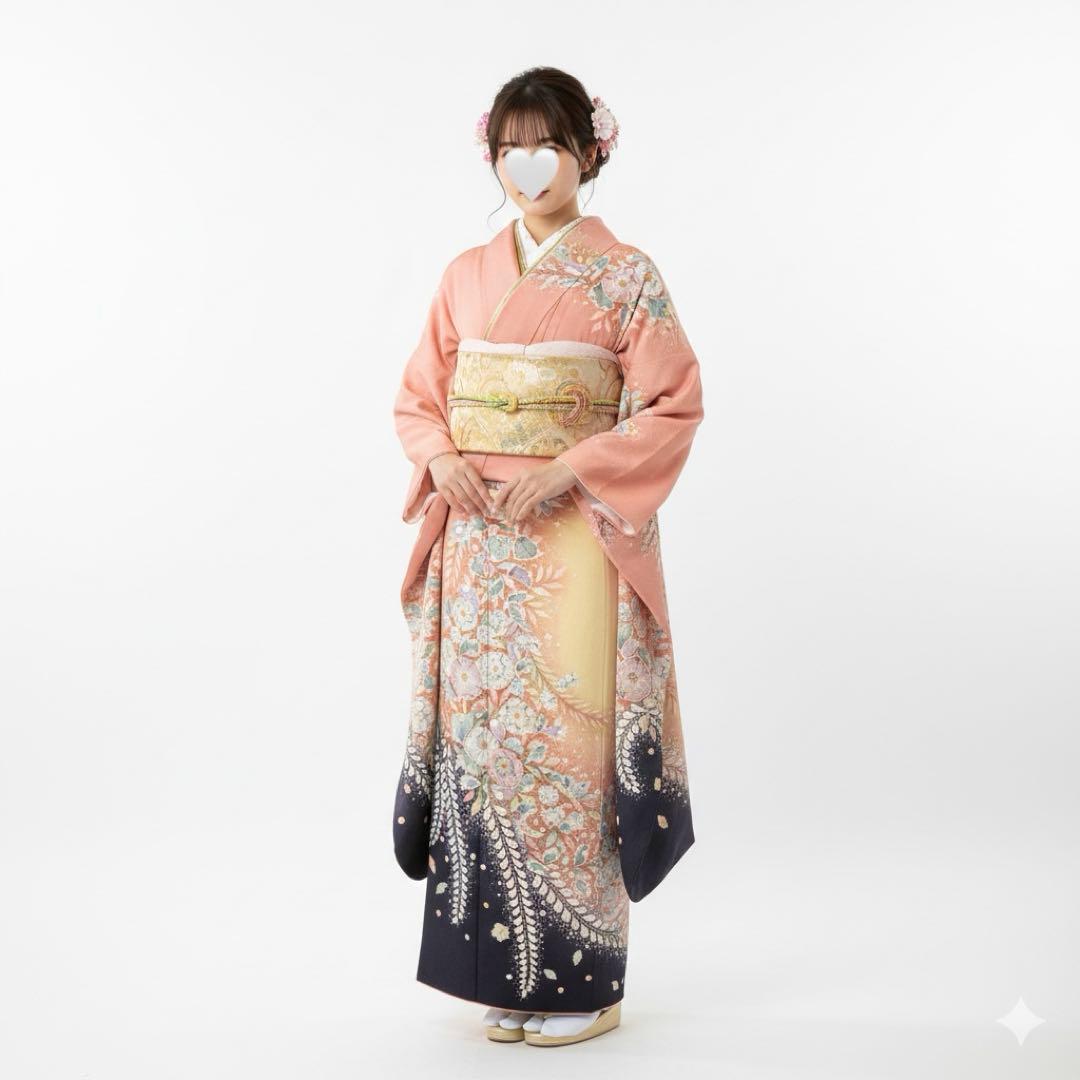 翠山工房　辻ヶ花　正絹振袖