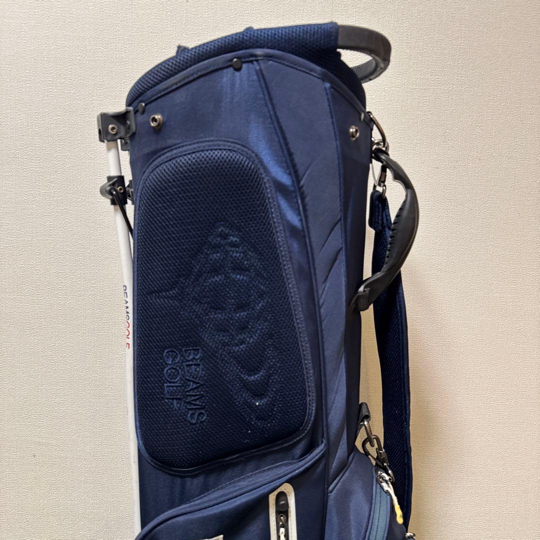 BEAMS GOLF ビームスゴルフ ネイビー キャディバッグ スタンド式