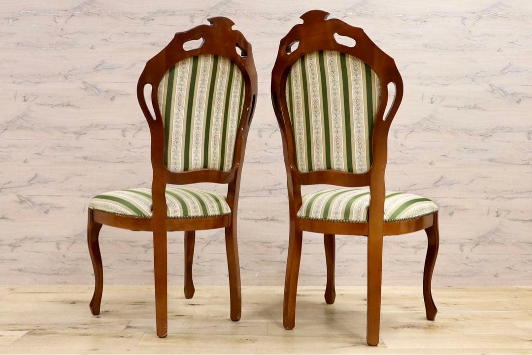 GMIK245B○イタリア製 ヴェローナクラシック ダイニングチェア 2脚セッ