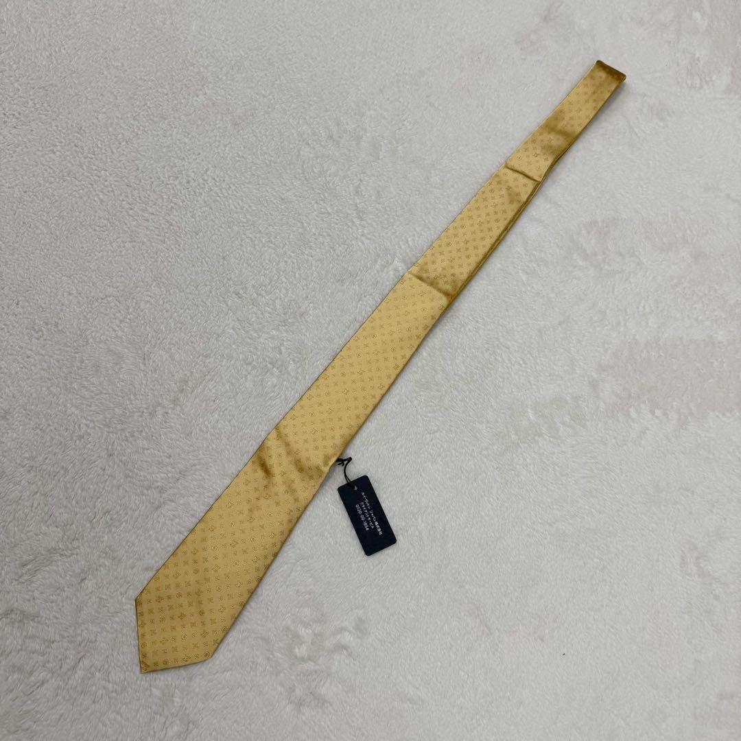 未使用 LOUIS VUITTON ネクタイ モノグラム シルク100 現行