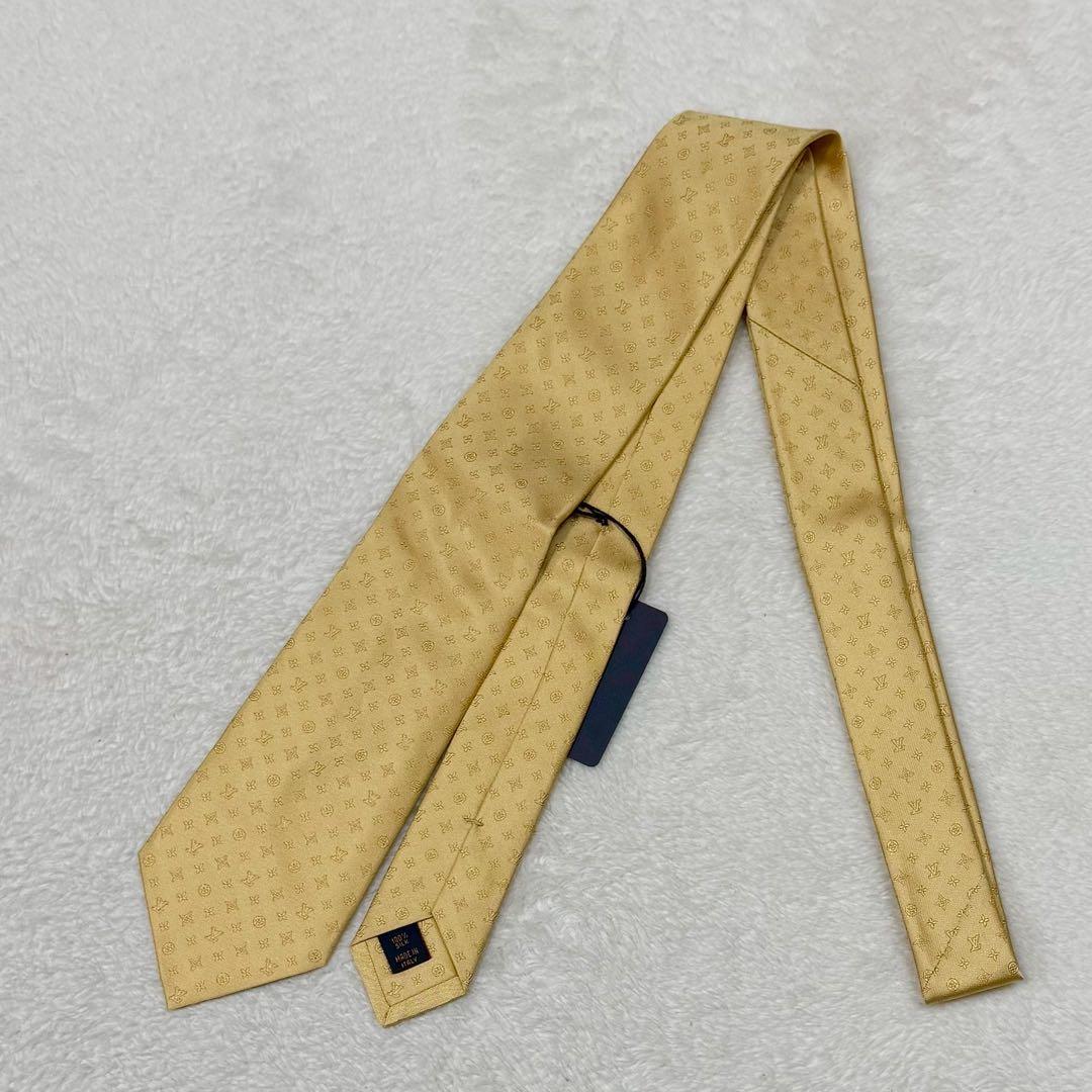 未使用 LOUIS VUITTON ネクタイ モノグラム シルク100 現行