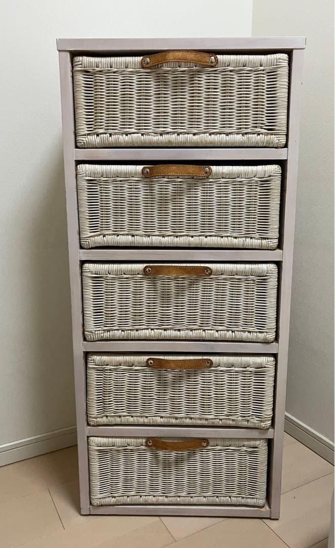 チェスト　籐　ラタン　奥行30 収納家具