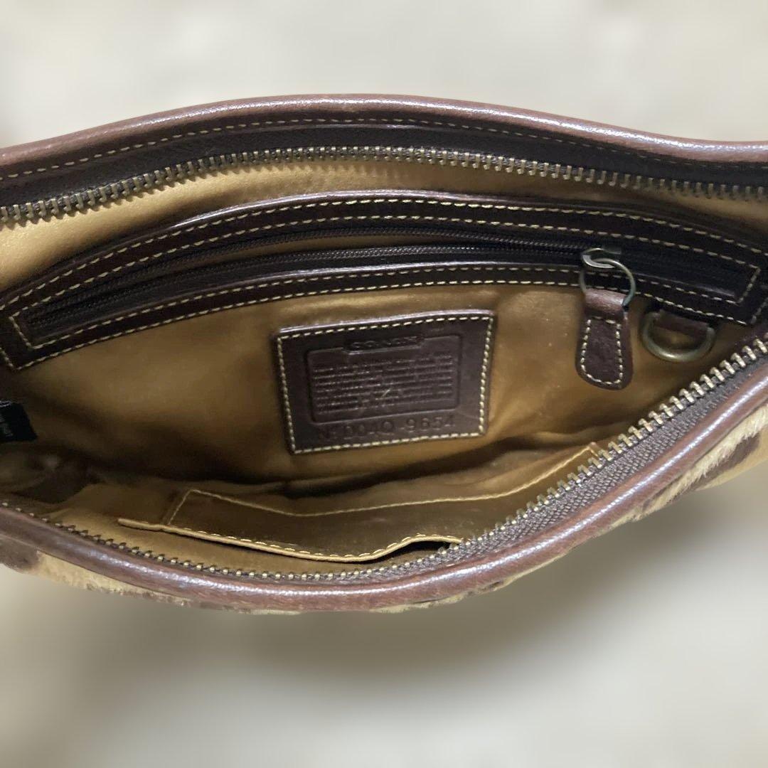 ［希少］COACH コーチ ソーホー レオパード　ハラコワンショルダーバッグ