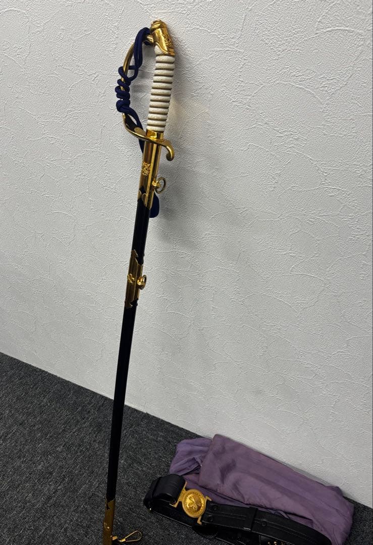 も*ん様 旧日本軍 帝国海軍 軍刀 指揮刀 模造刀 模造刀身 サーベル 刀帯