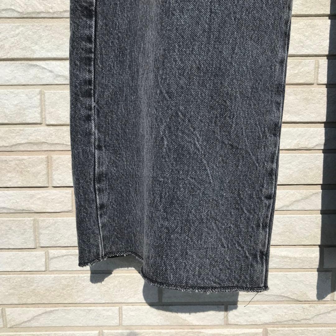 コミッション　カーゴパンツ　28　ブラック　デニム