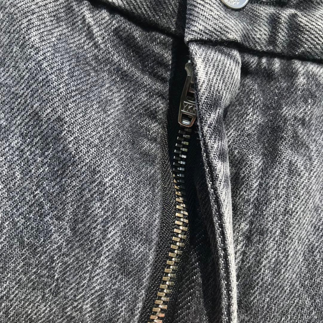 コミッション　カーゴパンツ　28　ブラック　デニム