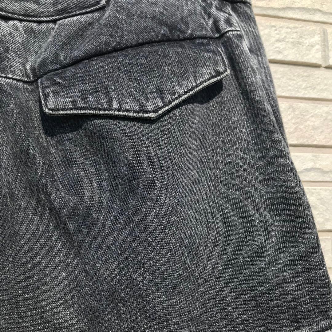 コミッション　カーゴパンツ　28　ブラック　デニム