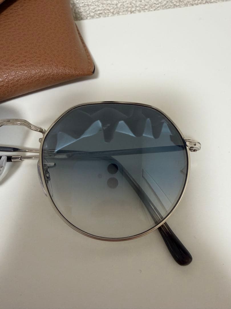 【美品】Ray-Ban レイバン JACK RB3565 003/3F ブルー