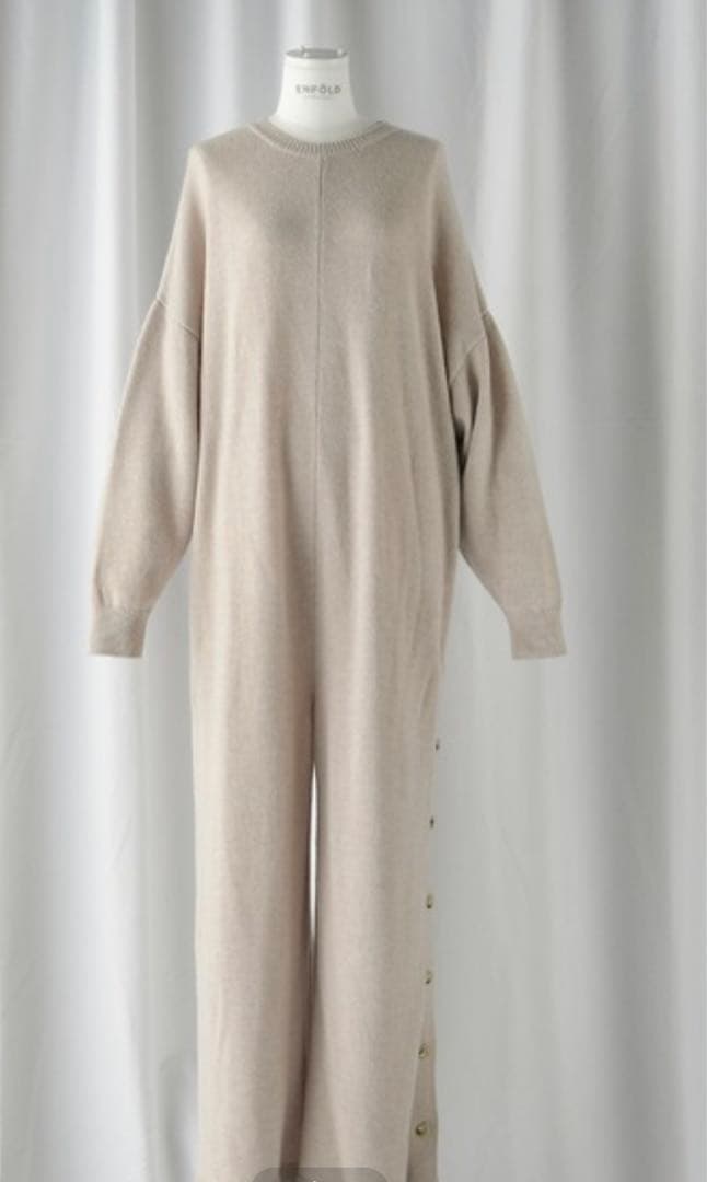 エンフォルド　クリーニング済ENFOLD メリノウール　オールインワン　ニット