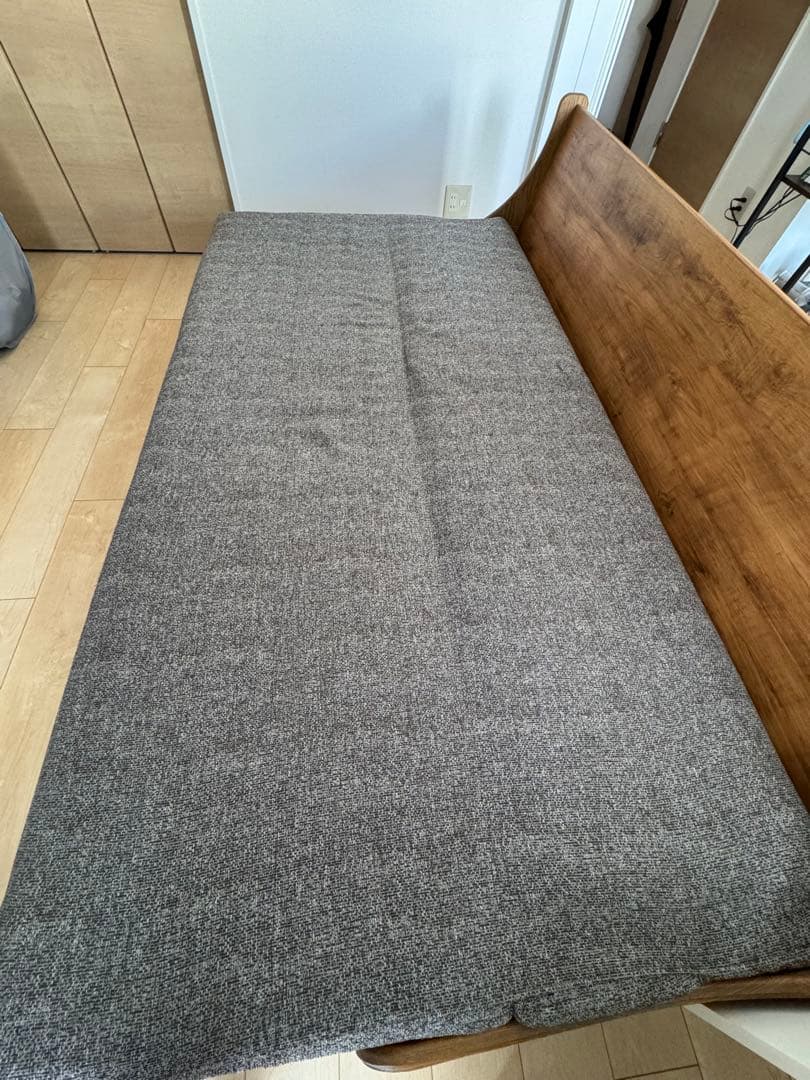 【jn】ハビタソファ グレー 200cm+同色専用カバー