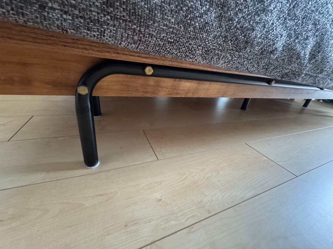 【jn】ハビタソファ グレー 200cm+同色専用カバー