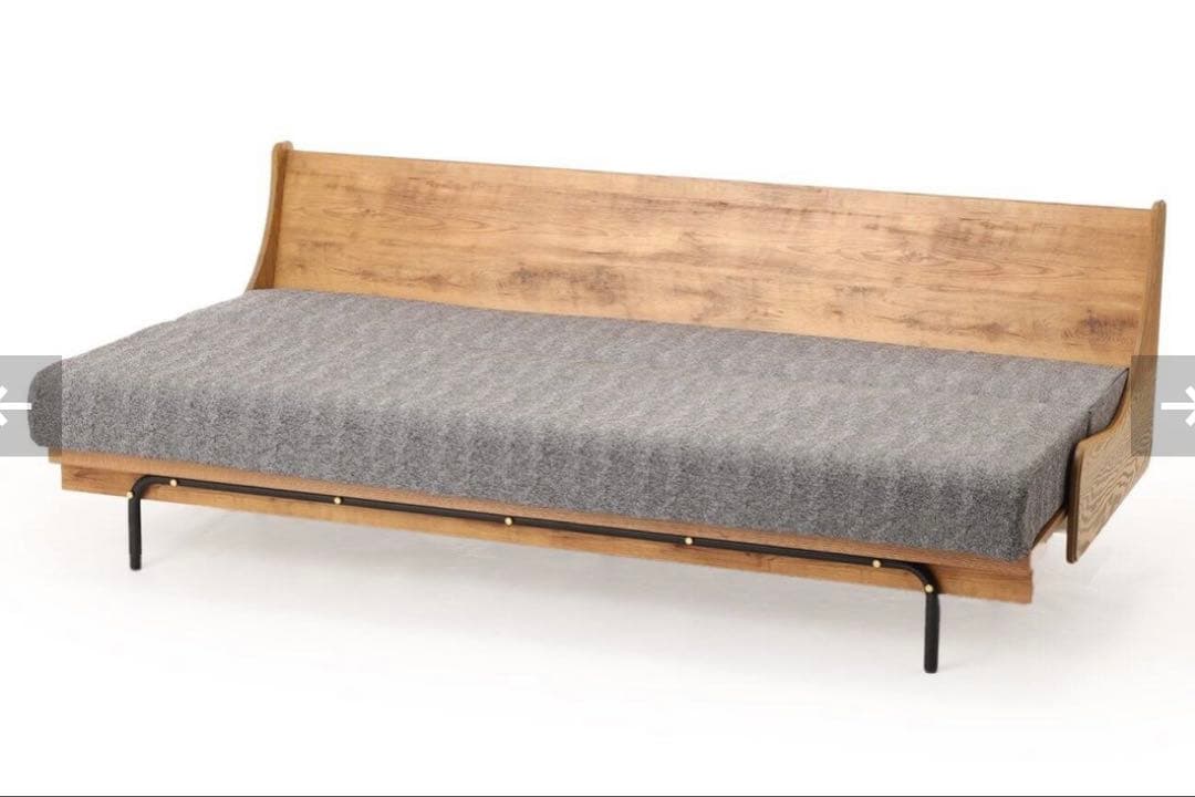 【jn】ハビタソファ グレー 200cm+同色専用カバー