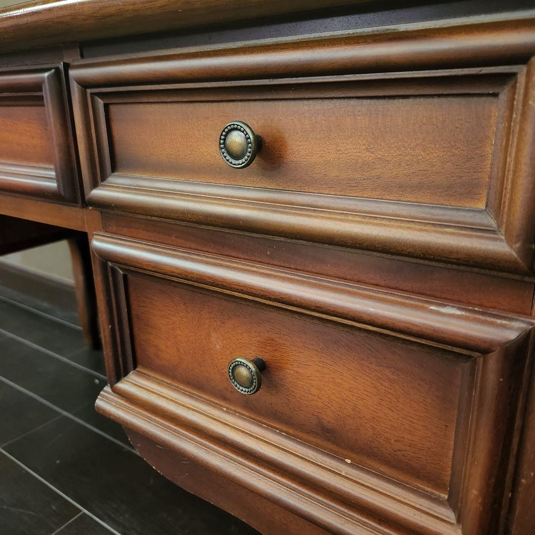 東海家具　KENT ケント デスク　机 マホガニー 木製　ヴィンテージ　猫脚