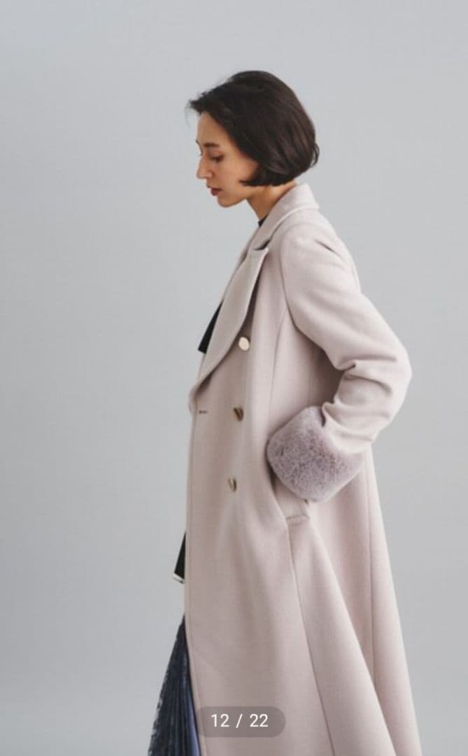 Diagram ビーバーロングコート　黒　36