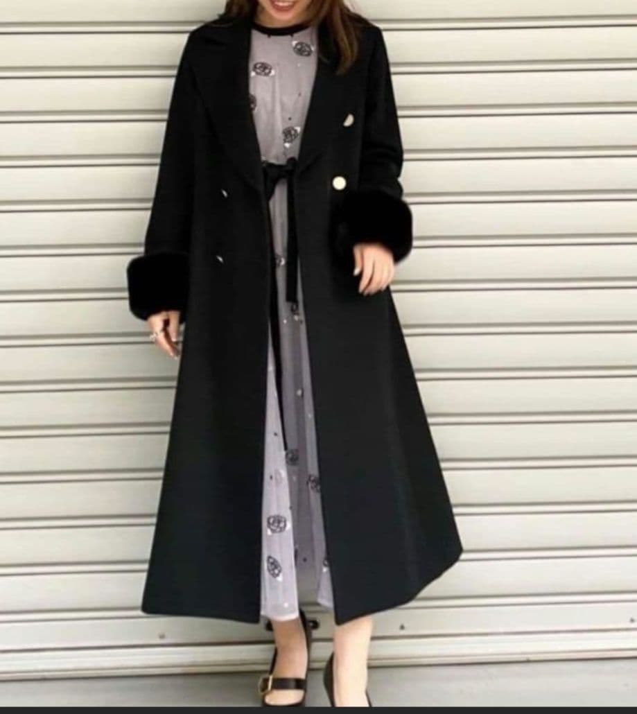 Diagram ビーバーロングコート　黒　36