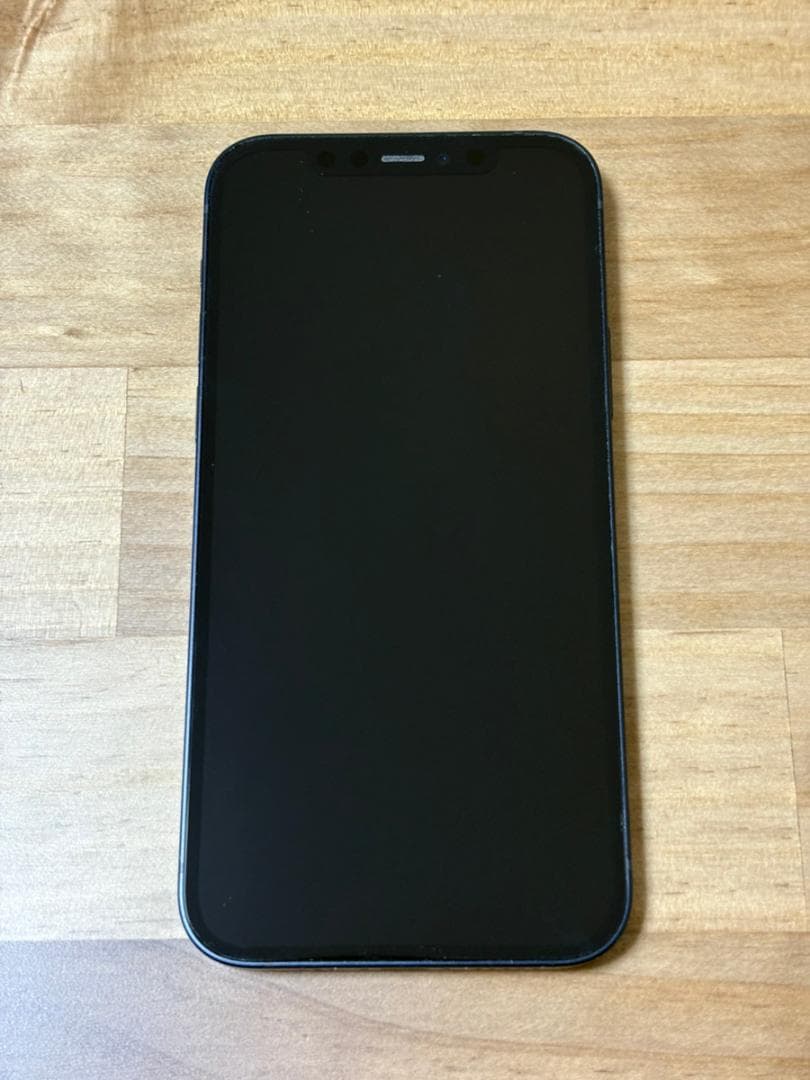 iPhone12 64GB ブラック SIMロックあり 初期化済み 箱、付属品付