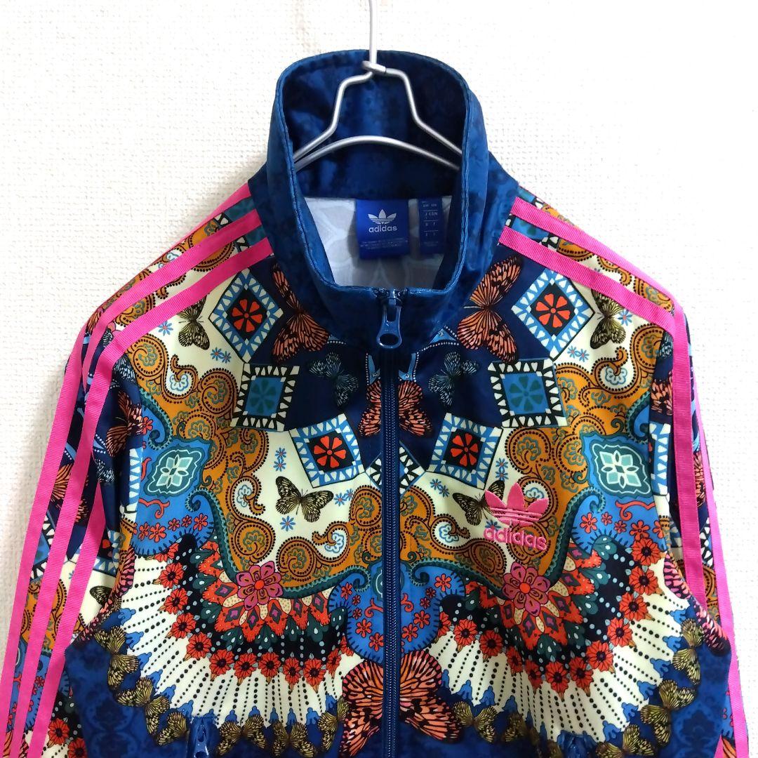 極美品 アディダス ファーム カンパニー 花 蝶々 総柄 トラックジャケット L