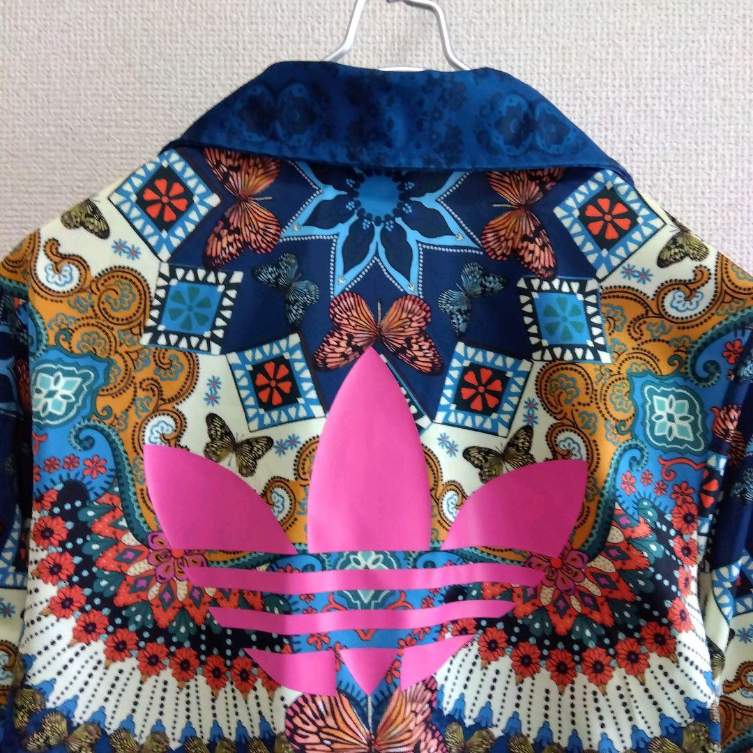 極美品 アディダス ファーム カンパニー 花 蝶々 総柄 トラックジャケット L