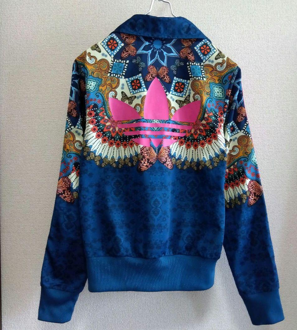 極美品 アディダス ファーム カンパニー 花 蝶々 総柄 トラックジャケット L