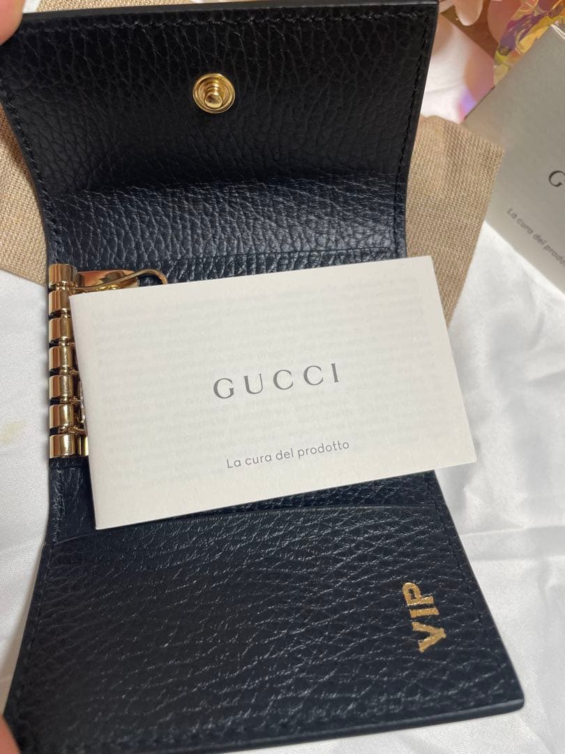 ☆*☆様 新品、未使用❤️GUCCI❤️ GGパターン キーケース ブラック/ベ
