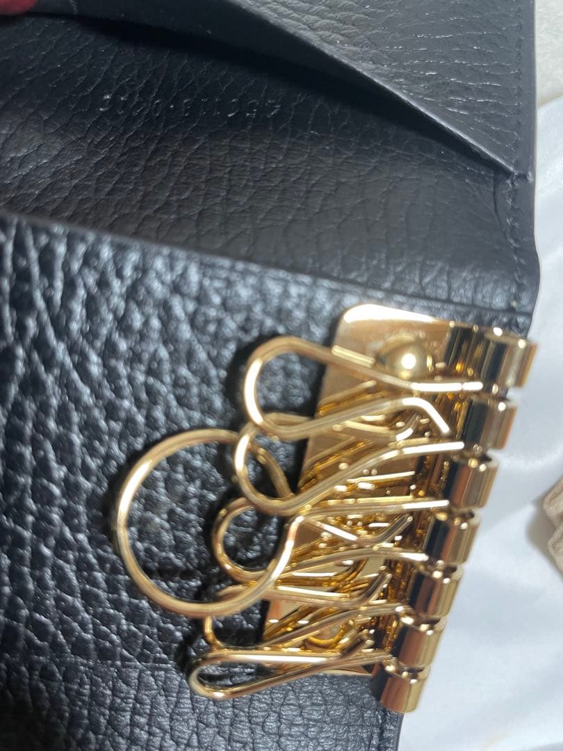 ☆*☆様 新品、未使用❤️GUCCI❤️ GGパターン キーケース ブラック/ベ