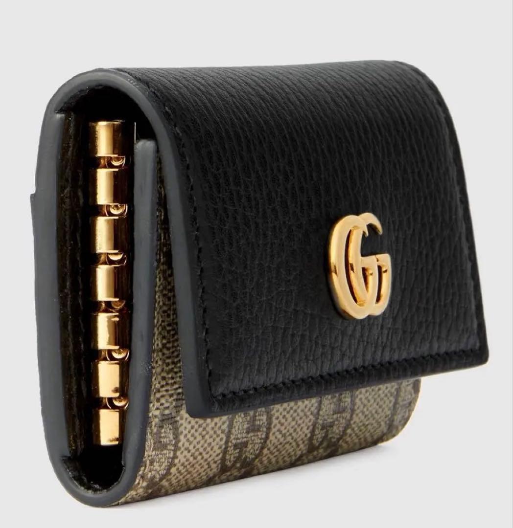 ☆*☆様 新品、未使用❤️GUCCI❤️ GGパターン キーケース ブラック/ベ