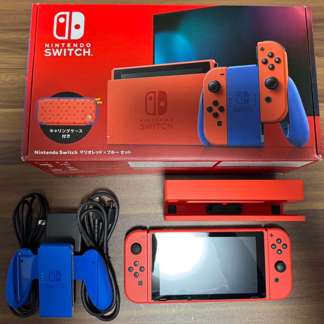 【美品・おまけ付】Nintendo Switch マリオレッド