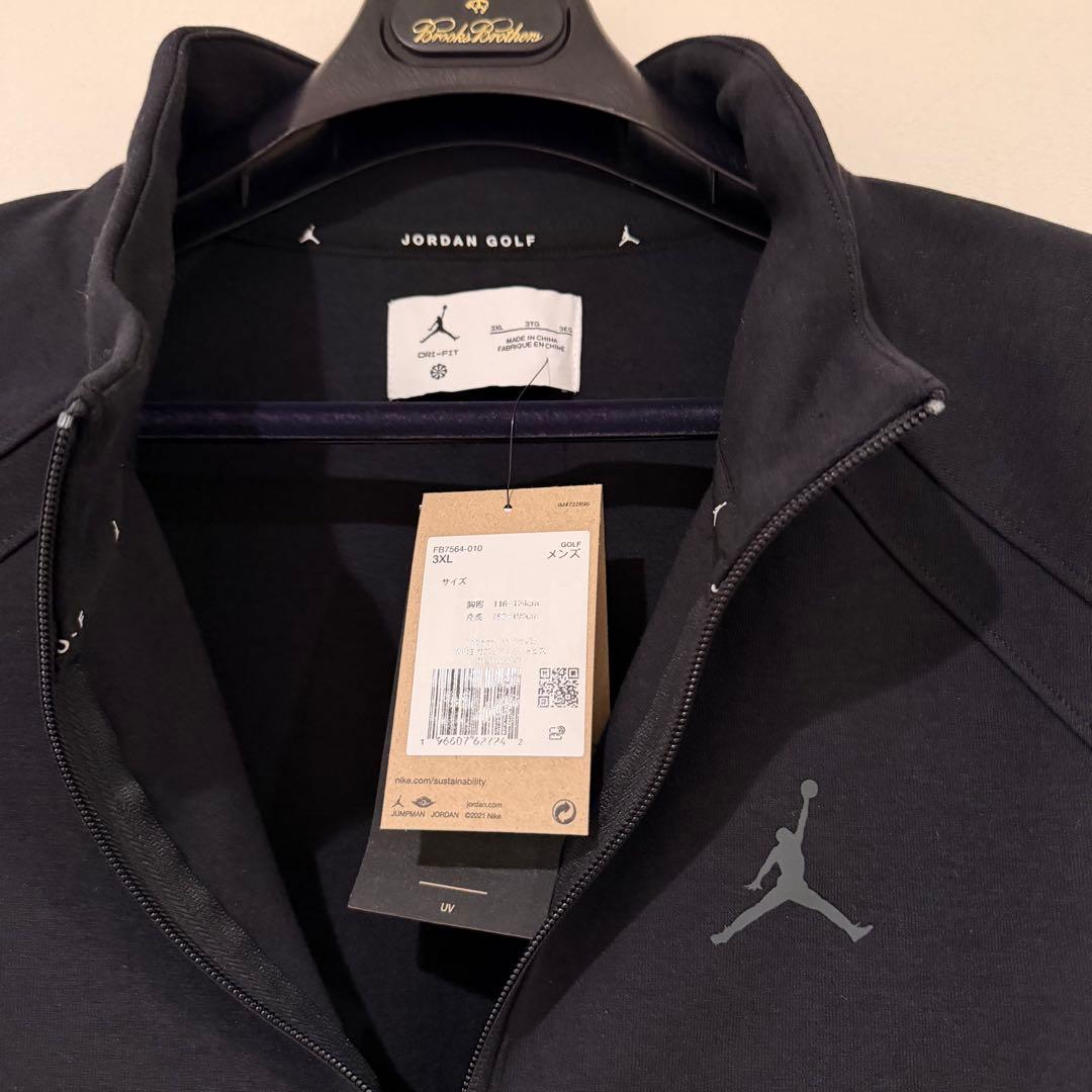 Jordan ゴルフ ハーフジップ トップ黒 FB7564-010
